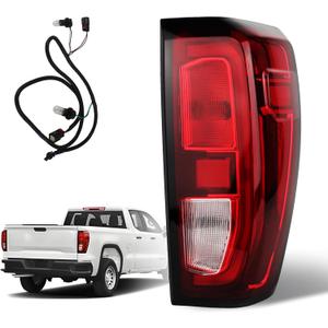 Tail Lights Compatible with 2019 - 2025 GMC Sierra 1500/2500HD/3500HD Base/SLE/Elevation Taillights Rear Tail Light Assembly with Bulb and Wiring Harness GM2801309 84968737 (Right Passenger Side )