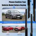 4Pcs Weatherstrip Window Moulding Trim Seal Belt Compatible with 2012-2015 Honda Civic Replace# 72410TR0A01