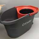 O-Cedar EasyWring Microfiber Spin Mop, Bucket Floor Cleaning System, Red, Gray, Standard