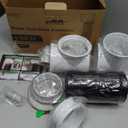 MOPHA 8FT Dryer Vent Hose for Tight Space, 90 Degree Dryer Vent Elbow with Rubber Seal Connectors, Indoor Dryer Hose Vent Kit with 6Layer Duct, Heat Resistant Dryer Exhaust Flexible Pipe with Adapter