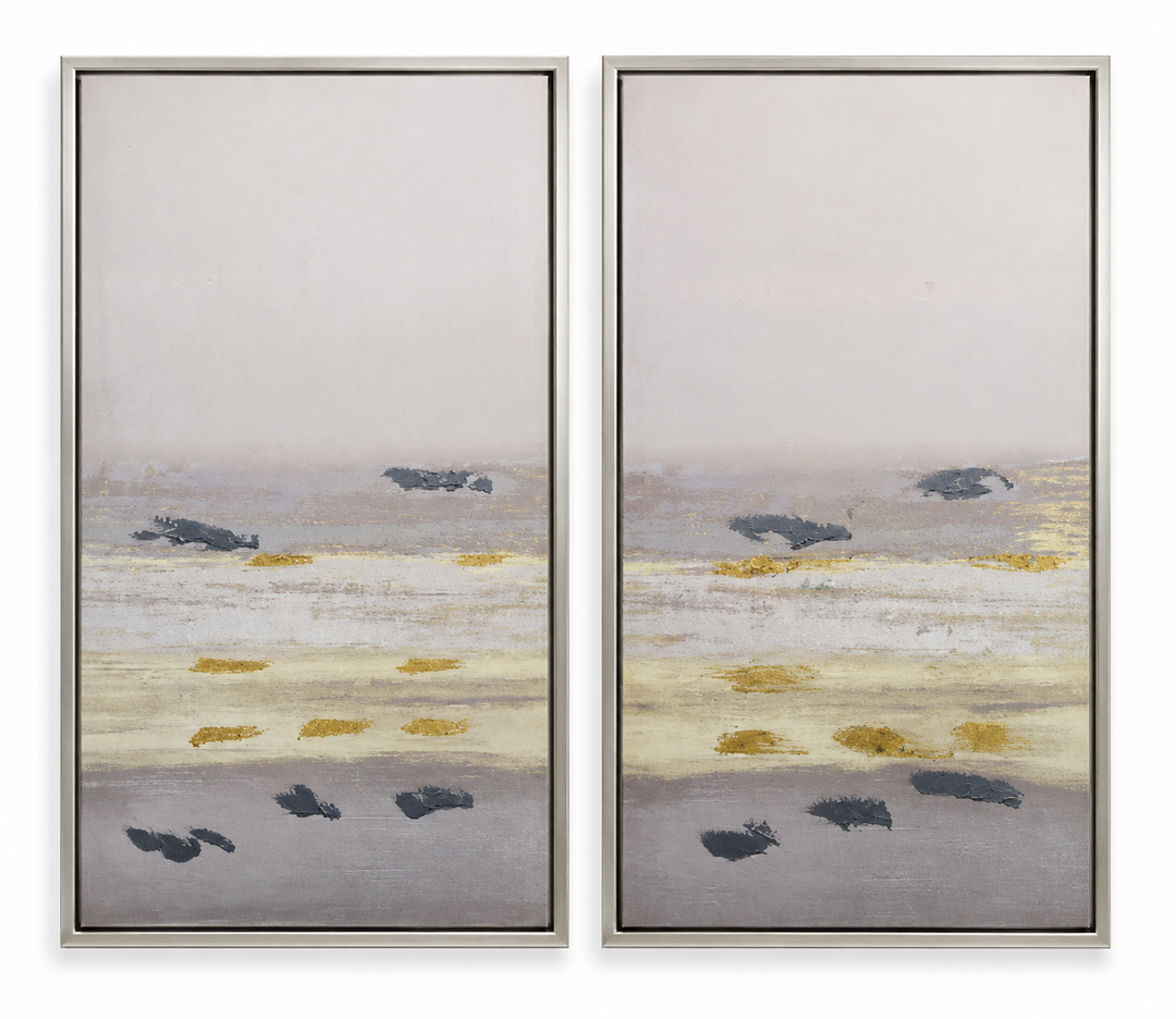 Abstract Wall Pictures Set Of Two 17x34