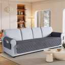 VANSOFY Couch Cover, Waterproof Sofa Covers Washable Slipcover Furniture Protector Couch Seat Covers Non-Slip Couch Cover for Dogs, Pets(Oversized Sofa, Dark Gray)(Seat Width: 78.7")