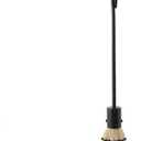 Minuteman International Rope Handle Single Brush Fireplace Tool, Standard, Black