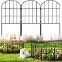 Decorative Garden Fence No Dig Fencing 10 Pack, 11ft (L) x 24in (H) Rustproof Metal Wire Panel Border Animal Barrier,Apply to Dog Fencing Outdoor for The Yard