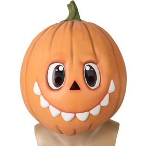 Halloween Pumpkin Head MaskNovelty Cute Scary Creepy Funny Accessories Props for Halloween Costume Masquerade Cosplay Party and Trick or Treat