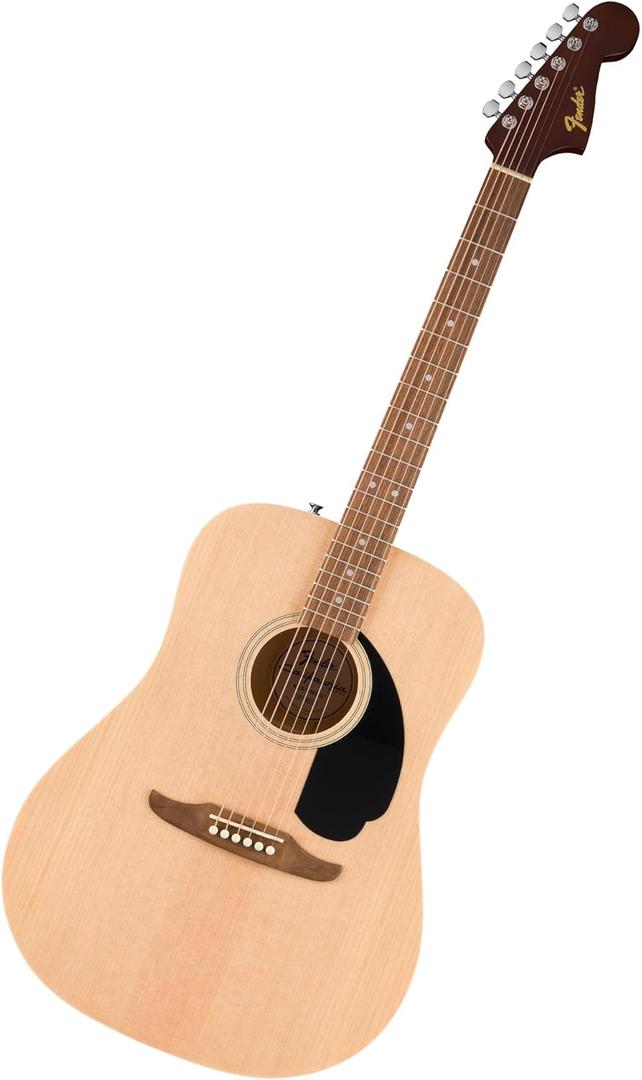 Fender California Debut Redondo Series Acoustic Guitar, Beginner Guitar, Natural