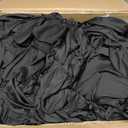 100 Pack Black Stretch Polyester Spandex Chair Covers Universal Washable Removable Chair Slipcovers Protector for Wedding Banquet Events Party Dining Decoration, 37in