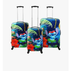 Bioworld Lilo and Stitch 3-Piece Luggage Set - 20", 24", and 28" Rolling Suitcases
