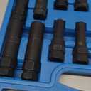 Orion Motor Tech 16pc Locking Lug Nut Master Key Set, SAE & Metric Wheel Lock Removal Kit for Removing Locking Spline Star Hex and Fluted Hex Lug Nuts, Lug Nut Remover Set for Mechanics and More (Blue)