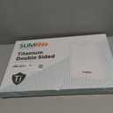 Titanium Cutting Board Double Sided Food Grade, Pure Titanium/PP for Kitchen, Cutting Board Easy to Clean[15.5”*10.5”+12”*8.5”]