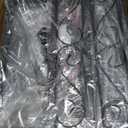 Fishing Rod Holder - Fishing Pole Rack for 10 Rods - Adjustable Height Fishing Gear Equipment Organizer Storage Solution for Garage Basement or Indoor (Small Black)