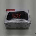 Timex Alarm Clock with Large Display, Digital Alarm Clock for Bedroom Includes 120V Universal Power Adapter (T121B - Black)