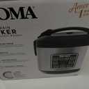AROMA Digital Rice Cooker, 4-Cup (Uncooked) / 8-Cup (Cooked), Steamer, Grain Cooker, Multicooker, 2 Qt, Stainless Steel Exterior, ARC-914SBD