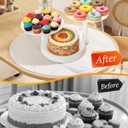 Uten 3 Tier Cupcake Stand, Plastic Cake Stand with 11 Tier Serving Tray, 38-Capacity Cupcake Tower, Cake Holder for Christmas Party, Weddings, Birthdays, Baby Showers, White