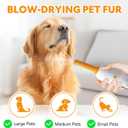 Cat Dog Grooming Vacuum Kit with Brush, Low-Noise Pet Hair Shedding Trimming Grooming for Indoor Cats Dogs, 4 in 1 Pet Vacuuming Groomer for Long or Short Haired Kitten Accessories(White)