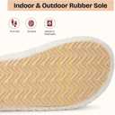 EverFoams Womens Fuzzy Open-toe Slippers Soft Comfy Memory Foam Indoor House Shoes (5-6, Vanilla Ice)