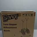 Stepper Machine with Resistance Bands, Mini Stepper with 300LBS Weight Capacity, Twist Stepper for Full Body Workout, Adjustable Step Height, Smooth and Quiet, Step Machine for Men Women