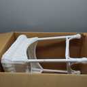 Outdoor White Wicker End Table