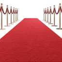 HOMBYS 450 GSM Extra Thick 3x10 ft Red Carpet Runner for Partys & Events, Heavy-Duty Felt Aisle Runway Rug for Steps, Prom Proposal & Wedding Ceremony Decorations, Hollywood Oscars for VIP Awards