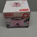DASH Mini Rice Cooker Steamer with Removable Nonstick Pot, Keep Warm Function & Recipe Guide, Half Quart, for Soups, Stews, Grains & Oatmeal - Pink