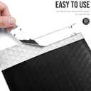 Fuxury Bubble Mailers 6x10" 100 Pack Black Padded Envelopes Usable Size 6x9" Thick Mailing Envelopes Bubble Opaque Padded Mailers Shipping Bags for Mailing Jewelry Makeup Small Business