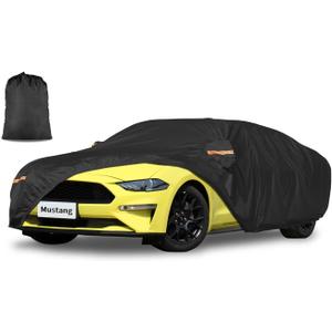 Car Cover Waterproof All Weather Custom Fit for Ford Mustang 1994-2025, 420D Oxford Full Outdoor Automotive Heavy Duty Covers Windproof Snowproof Dustproof UV Hail Protection Accessories
