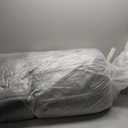 Outdoor Chaise Lounge Chair Cushion, Waterproof Outdoor Chair Cushions for Patio Furniture, 71 x 21 x 4 Inches Replacement Chaise Lounge Cushion with Ties (Grey)