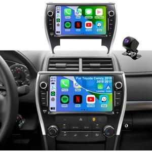 64G Upgrade Car Radio for Toyota Camry 2015 2016 2017, Android 13 Car Stereo, 10 Inch Touch Screen Wireless CarPlay & Android Auto, Bluetooth 5GWiFi GPS Navigation FM Backup Camera Fit J.B.L Version