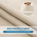 H.VERSAILTEX Fleece Couch Cushion Covers Stretch Couch Covers for 3 Cushion Couch Sofa Thick and Soft Couch Covers Washable (3 Piece Sofa Cushion Cover, Ivory)