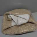 18" X18 X 14" Large Storage Basket with Lid, Blanket Basket Living Room, Woven Cotton Rope Storage Box, Lidded Kids Dog Toy Bin, Wicker Laundry Basket, Blankets Pillows Organizer Holder (Brown/White)