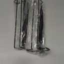 LINFIDITE Wine Glass Holder 2PCS Stemware Rack Hanger Under Cabinet Wine Glass Rack Kitchen Hanging Storage Rack Organizer,Black (For Partition Thickness under 0.98")