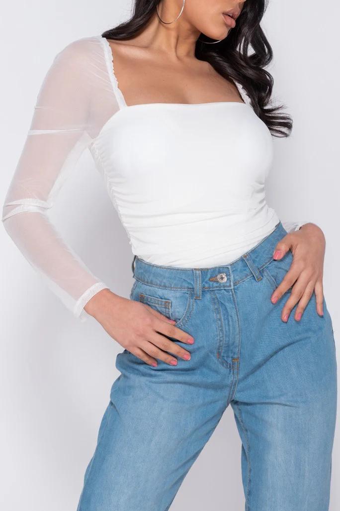 Bodysuit XL White No Brand