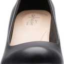 Clarks Women's Adriel Viola Dress Pump, Black Leather, 6.5 W US