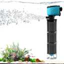 Internal Aquarium Filter, Upgraded 100300 Gallon Fish Tank Filters, 660GPH Submersible Whisper Pump for Large Turtle Tanks & Small Pond, Debris Tray, Check Valve, Fresh & Saltwater