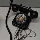 Retro Landline Telephone Classic Rotary Design Old Fashioned Corded Desk Phone for Home and Office