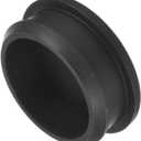 MECCANIXITY Silicone Snap in Locking Hole Plugs,Rubber Panel Seal Cover Flush Type Panel Round for Kitchen Rubber Bulkheads Waterproof Sealing Plugs 40.6mm/1.6 Inch Diameter Black,Pack of 1