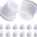 12 PCS Bathtub Jet Covers Silicone Hole Plug White Tube Plugs Waterproof Bathtub Plug Fit for 12mm Bathtub Hole