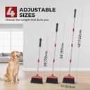 Handy Broom, Indoor/Outdoor Brooms, Duty Kitchen Broom, for Home Garage Kitchen Office Courtyard Lobby Patio Lawn Concrete (1 Pack, Red, New)