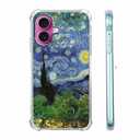 AOSSXIN Van Gogh Paintings Case for iPhone 16 Plus,Van Gogh Artworks Collage,Trendy Cool Shockproof TPU Bumper Case for iPhone 16 Plus