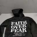 WDIRARA Girl's Letter Graphic Hoodies Long Sleeve Hooded Sweatshirts Pullover Tops (Black)