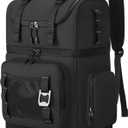 Large Waterproof Insulated Cooler Backpack for Men & Women, Double Decker Leak Proof Cooler Backpack for Beach, Camping, Picnic, Travel, 26L, 44Cans