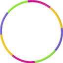 Kids Exercise Hoop Detachable & Size Adjustable Hoop Professional Ring for Kids Party Games