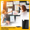 2 x Small Magnets for Crafts with Adhesive Backing 0.8 x 0.8 in - Pack of 120 Self Sticky Magnetic Dots Peel and Stick - Cut Square Magnet Stickers for Fridge, DIY, Classroom