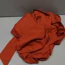 LYANER Women's Lantern Long Sleeve Wrap Tie Back Square Neck Double Layer Ruffle Hem A Line Short Mini Dress. Size Medium