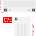 Caltric Agm Battery Compatible with Yamaha Xvs1100A V-Star 1100 Classic 2000-2009
