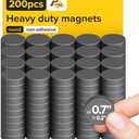 Heavy Duty Magnets for Crafts - Ultra Strong Round Magnets for DIY, Home Space Organization & Decoration - Perfect Size for Whiteboard & Fridge (97 pcs, 0.7x0.2)