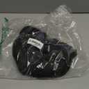 Rugelyss Natural Black Short Wavy Wigs with Bangs Vintage Curly Hair Wig Synthetic Wigs for Women for Cosplay or Halloween