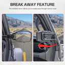 Upgraded Mirrors Doors Off Compatible with Jeep Wrangler JL JLU and Gladiator JT 2024-2026, Quick Release JL Mirror, No Wobble & Quick Removal knob(Not Fit 1986-2023) Patented