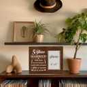 Nurawo 5th Year Anniversary Wedding Gifts Photo Frame, 5 Anniversary Picture Frame Gifts for Couples Wife Husband Five Years Anniversary (4x6 Inch Photo)