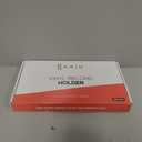 KAIU Vinyl Record Storage Holder - Solid Wood with Crystal Clear Acrylic Holder - Premium Design, Perfect 12" LPs or 7" Singles Display Unit - Stores and Supports up to 50 Albums (Vintage Brown)